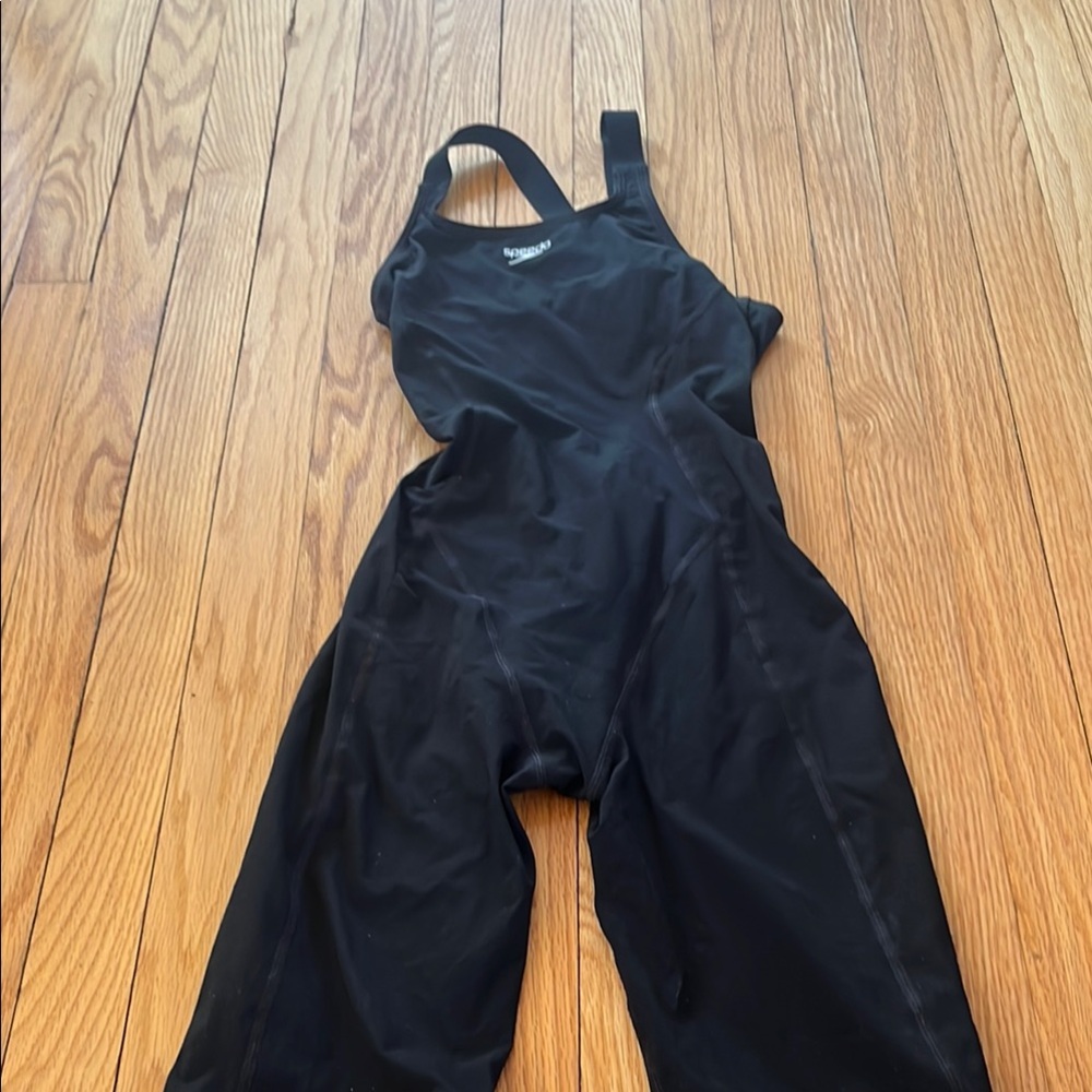 Kids Black Speedo Tech Suit